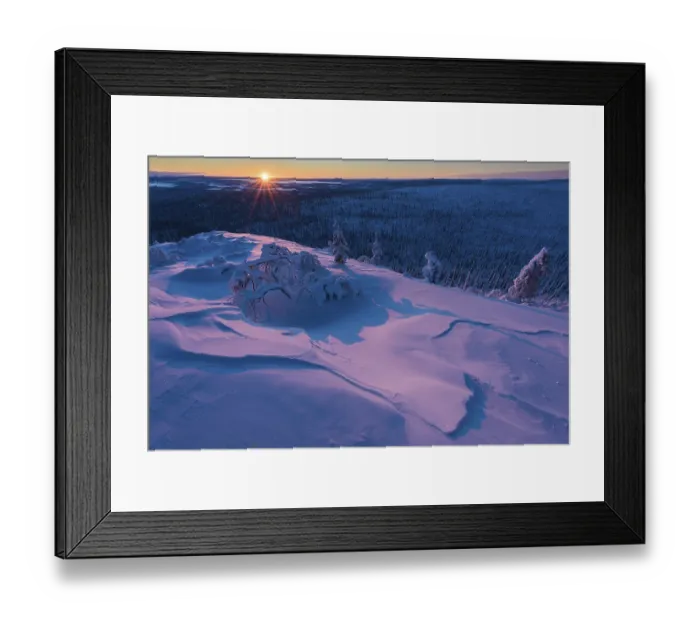 Framed Print : Winter landscape in the morning sun Framed Print : Winter landscape in the morning sun