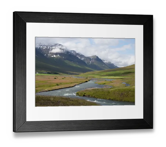 Framed Print : Landscape c. 805, Svarfadardalsa River Framed Print : Landscape c. 805, Svarfadardalsa River