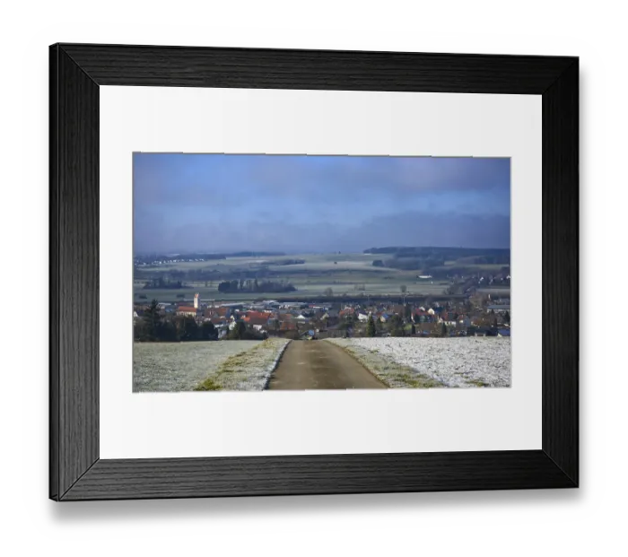 Framed Print : View of the Risstal valley, Hochdorf Framed Print : View of the Risstal valley, Hochdorf