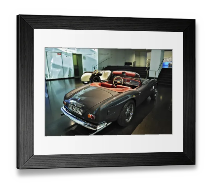Framed Print : BMW Museum, 1956 BMW-507, Munich Framed Print : BMW Museum, 1956 BMW-507, Munich