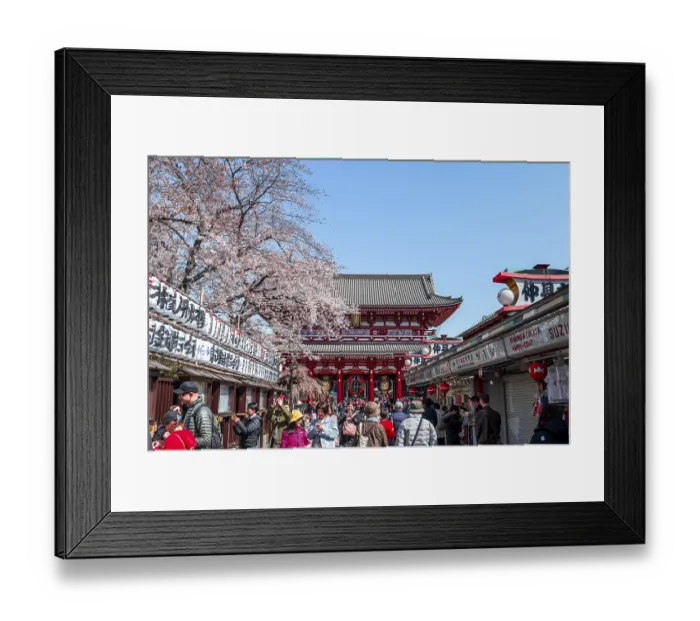 Framed Print : Tourists on the way to HOzOmon Gate
