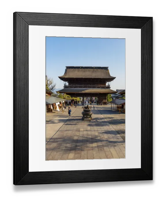 Framed Print : Buddhist ZenkO-ji Temple, Nagano, Japan, Asia