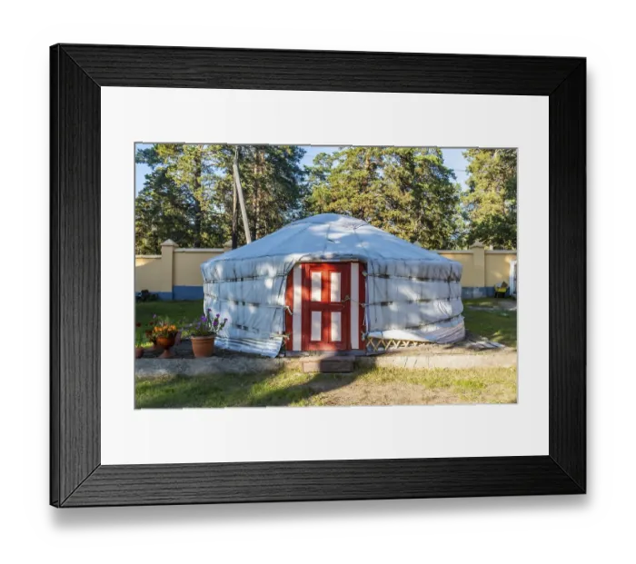 Framed Print : Yurt, Chita Buddhist Temple, Chita