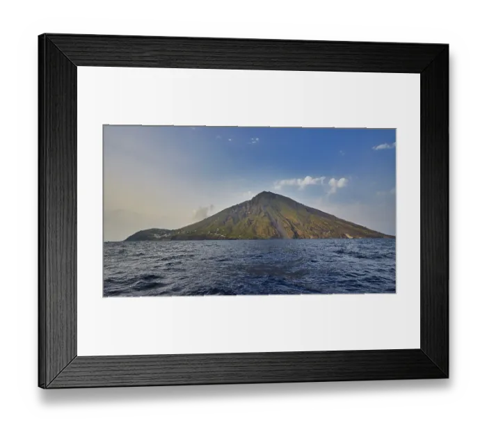 Framed Print : Whole island, Stromboli, mountain Framed Print : Whole island, Stromboli, mountain