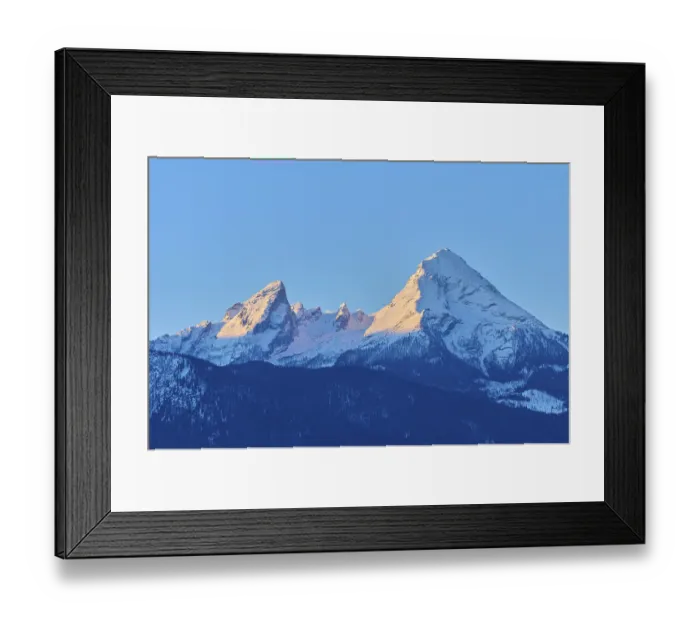 Framed Print : Watzmann massif at sunrise in winter