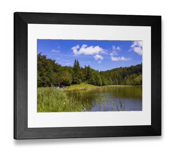 Framed Print : Laudachsee on the Gruenberg, Gmunden