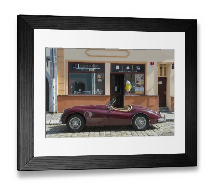 Framed Print : Vintage Jaguar XK 140 Convertible Framed Print : Vintage Jaguar XK 140 Convertible