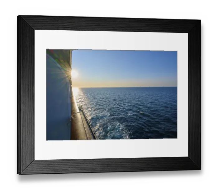 Framed Print : View from cruise ship, Mein Schiff 6