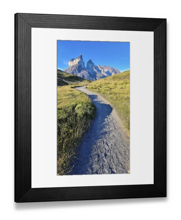 Framed Print : Los Cuernos, the horns, in Torres del Paine National Park