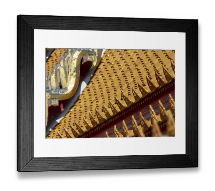 Framed Print : Roof decoration at the Uposatha Hall Framed Print : Roof decoration at the Uposatha Hall