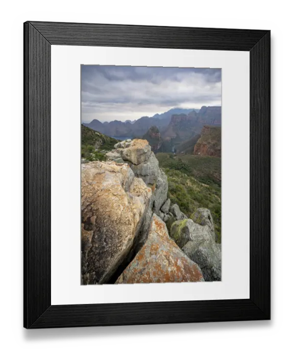 Framed Print : View of Blyde River Canyon with Mesa Mountains