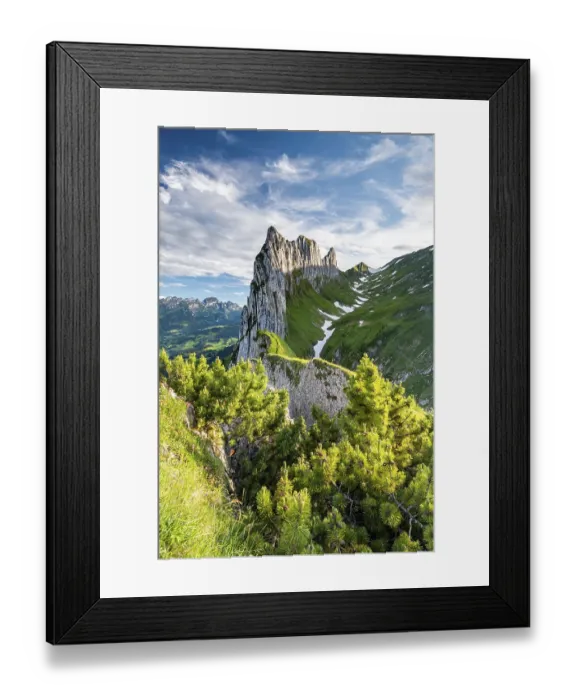 Framed Print : Saxer Luecke, Alpstein, Appenzell