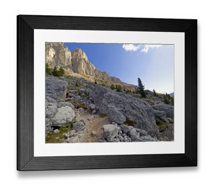 Framed Print : Mountain landscape, Catinaccio
