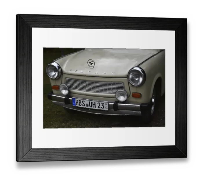 Framed Print : DDR Oldtimer Trabant 601 at a classic car meeting in Benneckenstein in the Harz Mountains