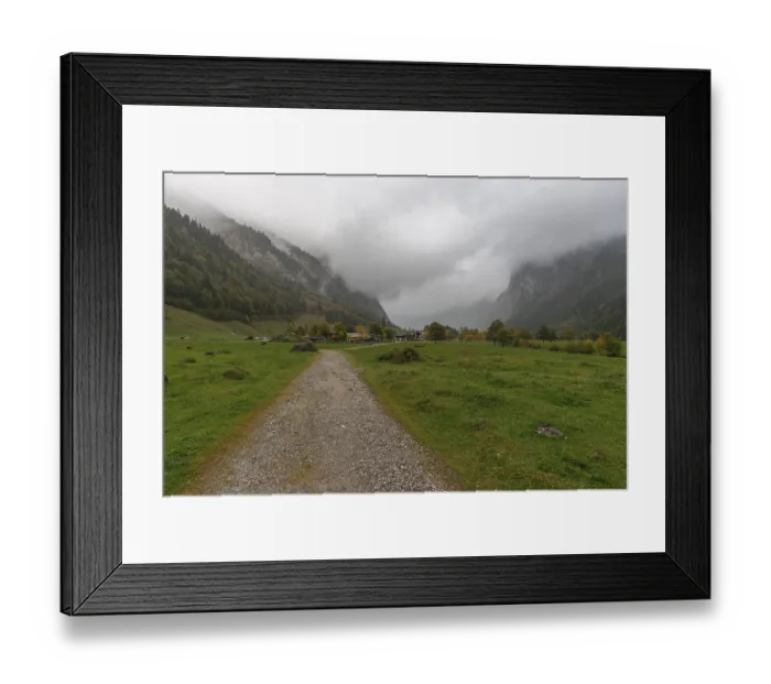 Framed Print : Early morning fog in the Karwendel nature park Park Framed Print : Early morning fog in the Karwendel nature park Park