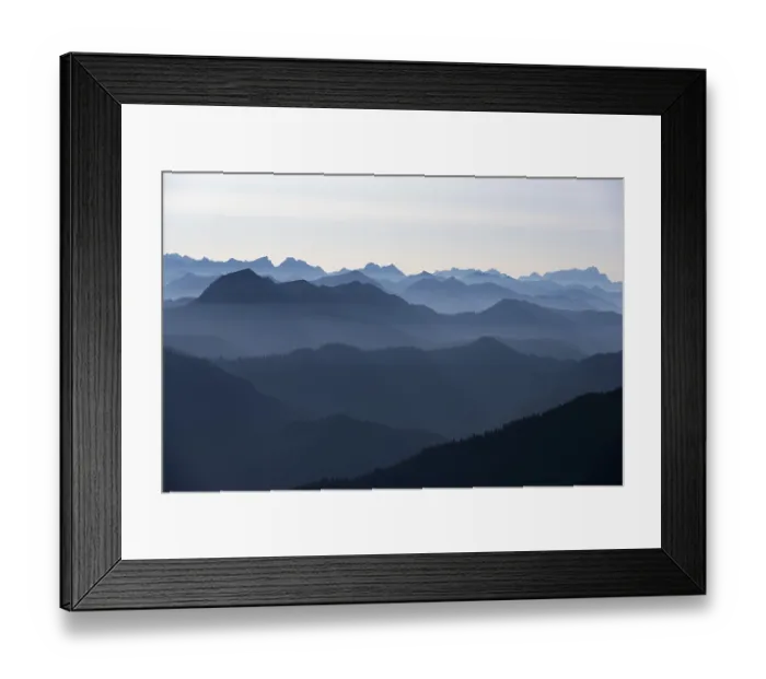 Framed Print : View from the Rotwandhaus of the main Alpine ridge towards Austria