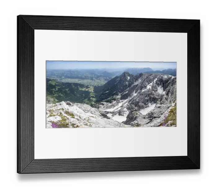 Framed Print : Alpine panorama, Hoher Goell, mountains and landscape