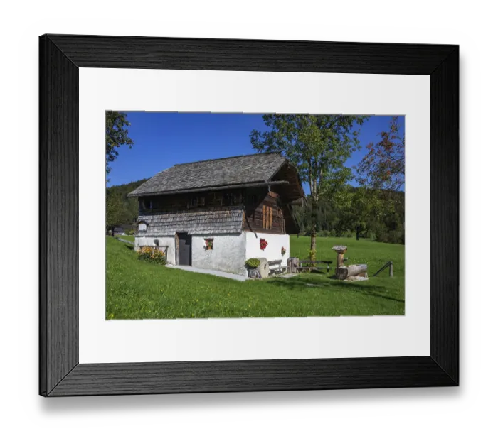Framed Print : Waschl Muehle on the Muehlenweg in Ebenau