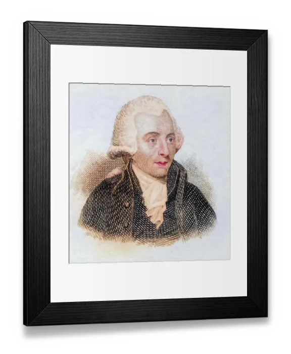 Framed Print : William Withering, (born 17 March 1741 in Wellington) Framed Print : William Withering, (born 17 March 1741 in Wellington)