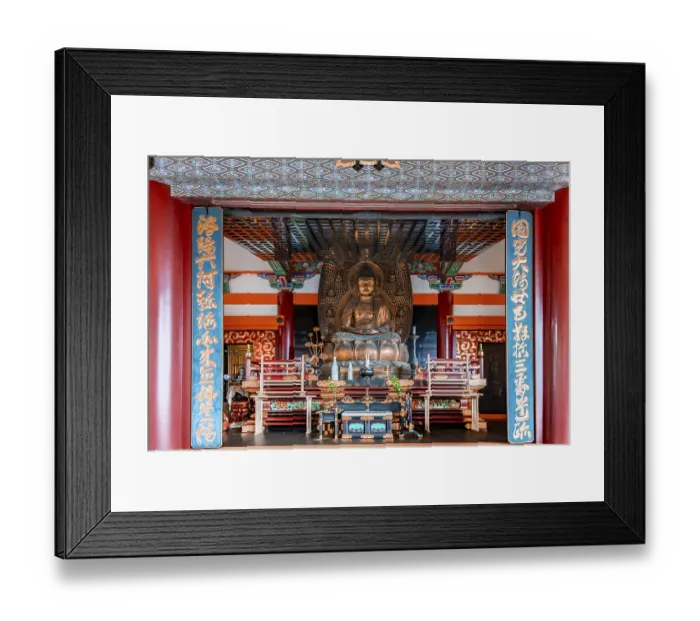 Framed Print : Buddha Statue in Kiyomizu-dera Temple