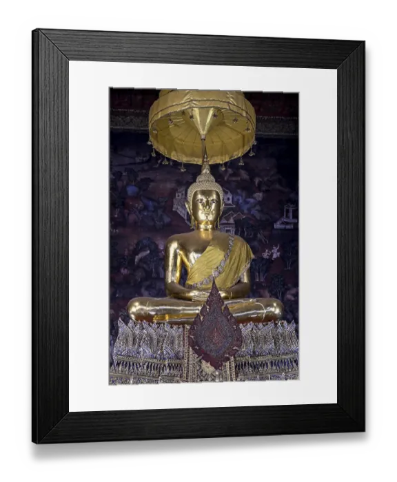 Framed Print : Golden Buddha in Wat Pho, Temple of the Reclining Buddha Framed Print : Golden Buddha in Wat Pho, Temple of the Reclining Buddha