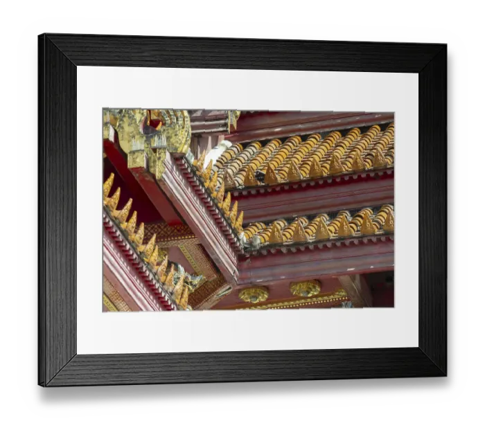 Framed Print : Roof decoration at the Uposatha Hall Framed Print : Roof decoration at the Uposatha Hall