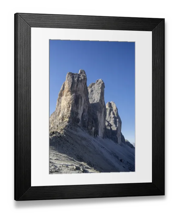 Framed Print : North face of the Tre Cime di Lavaredo