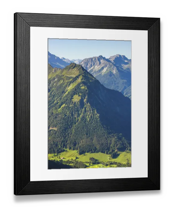 Framed Print : Panorama from Schattenberg, 1692m