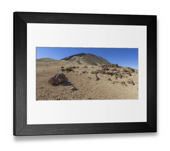 Framed Print : Hiking trail and rock formations