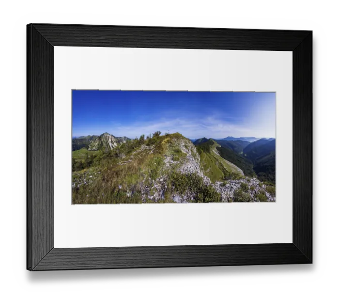 Framed Print : View from the summit of the Holzeck to the Gennerhorn and Koenigsberger Horn Framed Print : View from the summit of the Holzeck to the Gennerhorn and Koenigsberger Horn
