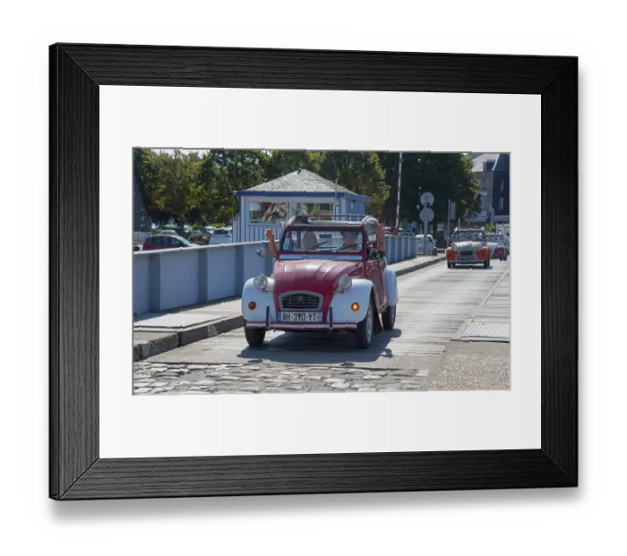 Framed Print : Citroen 2 CV, duck, classic car