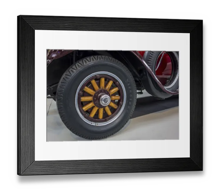 Framed Print : Close-up of vintage automobile