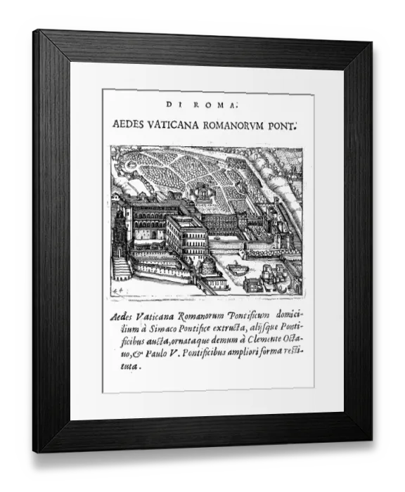 Framed Print : Palazzo Pontificio di S.Pietro