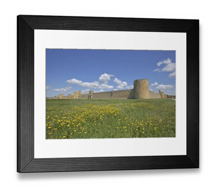 Framed Print : Historic town fortification with town gates Framed Print : Historic town fortification with town gates