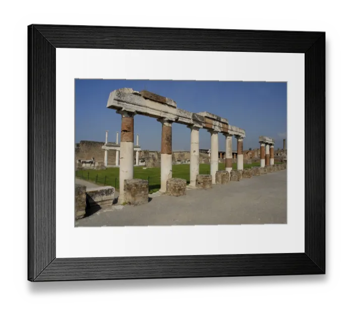 Framed Print : Forum, the square in Pompeii, Italy, Europe Framed Print : Forum, the square in Pompeii, Italy, Europe