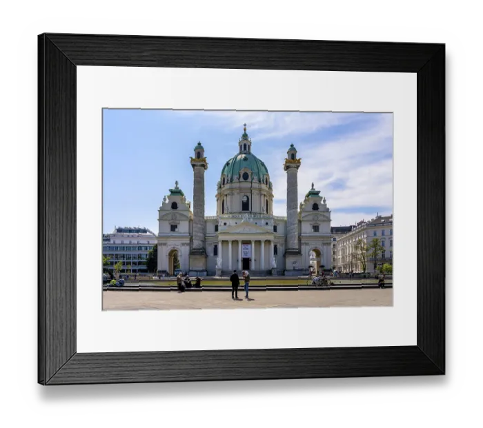 Framed Print : Karlskirche church, Karlsplatz