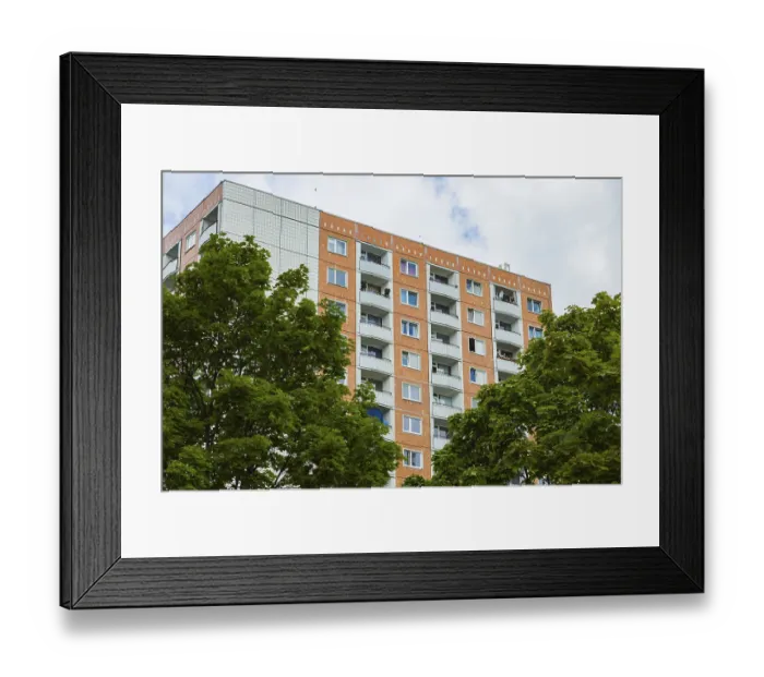 Framed Print : Prohlis is a district of Dresden in the borough of the same name Framed Print : Prohlis is a district of Dresden in the borough of the same name