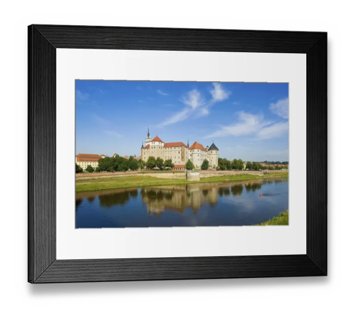 Framed Print : Torgau silhouette