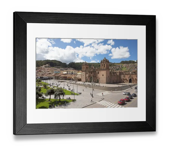 Framed Print : Historic Cathedral of Cusco or Cathedral Basilica of the Assumption of the Virgin Mary at Plaza de Armas Framed Print : Historic Cathedral of Cusco or Cathedral Basilica of the Assumption of the Virgin Mary at Plaza de Armas