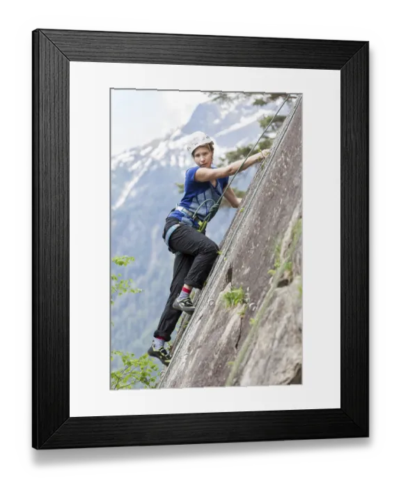 Framed Print : Elena Ryseva, Climbing, Oetztal, Austria, Europe