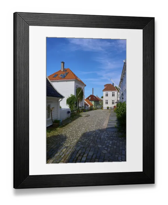 Framed Print : Historic town centre of Bergen Framed Print : Historic town centre of Bergen