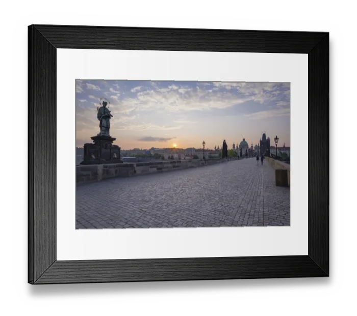 Framed Print : Charles Bridge with Old Town Bridge Tower