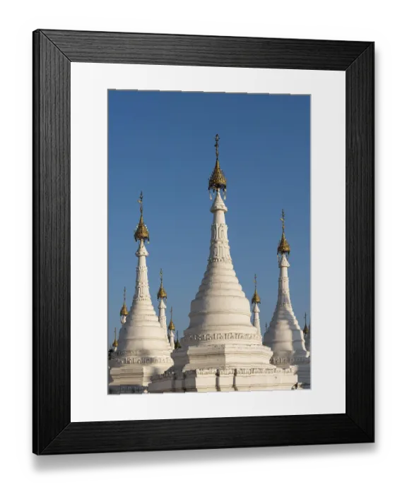 Framed Print : Stupas of Sandamuni or Sanda Muni Pagoda