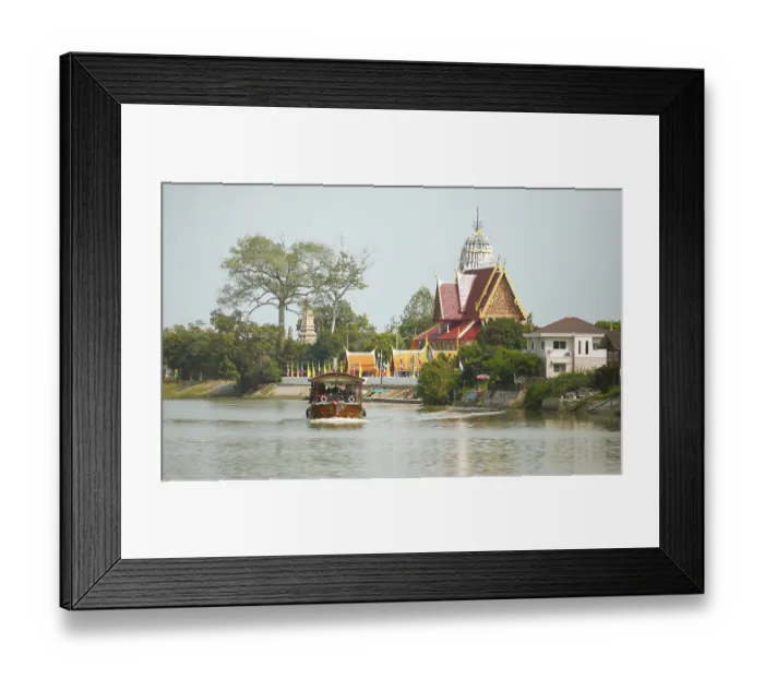 Framed Print : Rice barque on the Chao Phraya Framed Print : Rice barque on the Chao Phraya