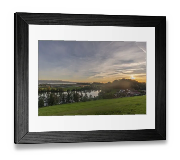 Framed Print : Kressbronn am Lake Constance, district Nitzenweiler
