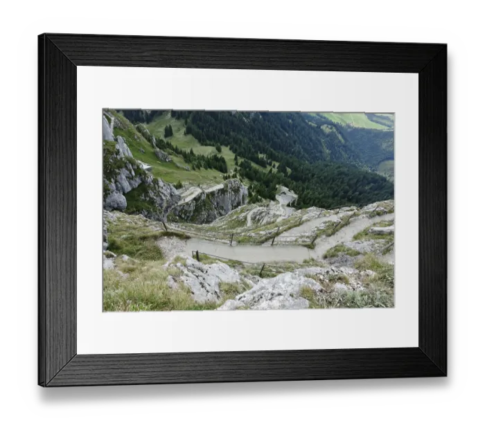 Framed Print : View from the Wendelstein into the surroundings