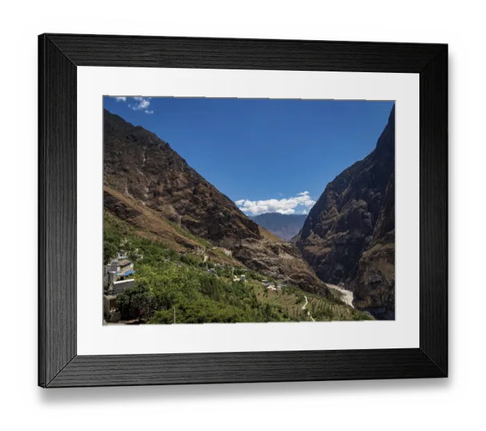 Framed Print : Tiger Leaping Gorge, mountains Framed Print : Tiger Leaping Gorge, mountains