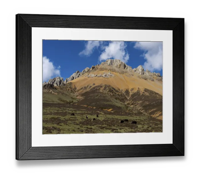 Framed Print : Rugged mountains and mountain ranges
