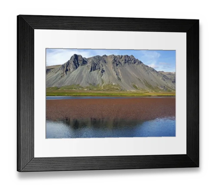 Framed Print : Lakeland with volcanic mountain Framed Print : Lakeland with volcanic mountain