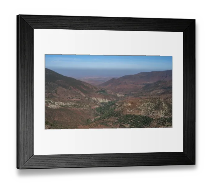 Framed Print : Mountain landscape on the Tizi-n-Tichka pass road Framed Print : Mountain landscape on the Tizi-n-Tichka pass road